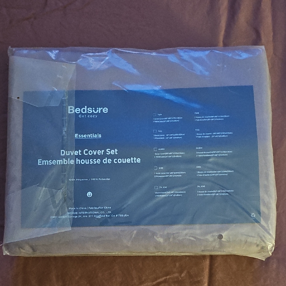 Essentials Duvet Cover Set - Gray